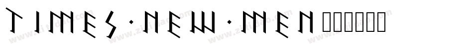 TIMES NEW MEN字体转换
